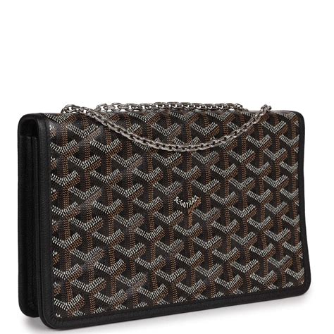 GOYARD Goyardine Alexandre III Bag Jet Black .